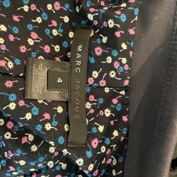 Marc Jacobs Blue Blazer Rose Button Size 4 - Picture 6 of 7